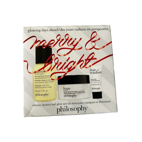 New Philosophy - Glowing Days Ahead Cleanse, Bounce And Glow Gift Set Trio - Picture 6 of 7